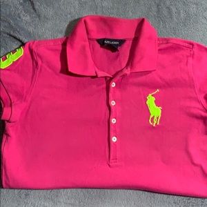 PINK RALPH LAUREN POLO SHIRT